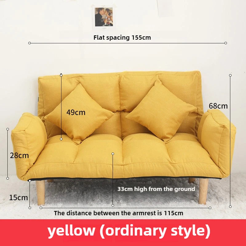 Lazy sofa bed rental room bedroom small sofa small apartment double tatami simple foldable single sofa