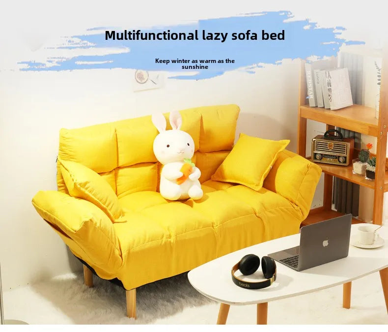 Lazy sofa bed rental room bedroom small sofa small apartment double tatami simple foldable single sofa